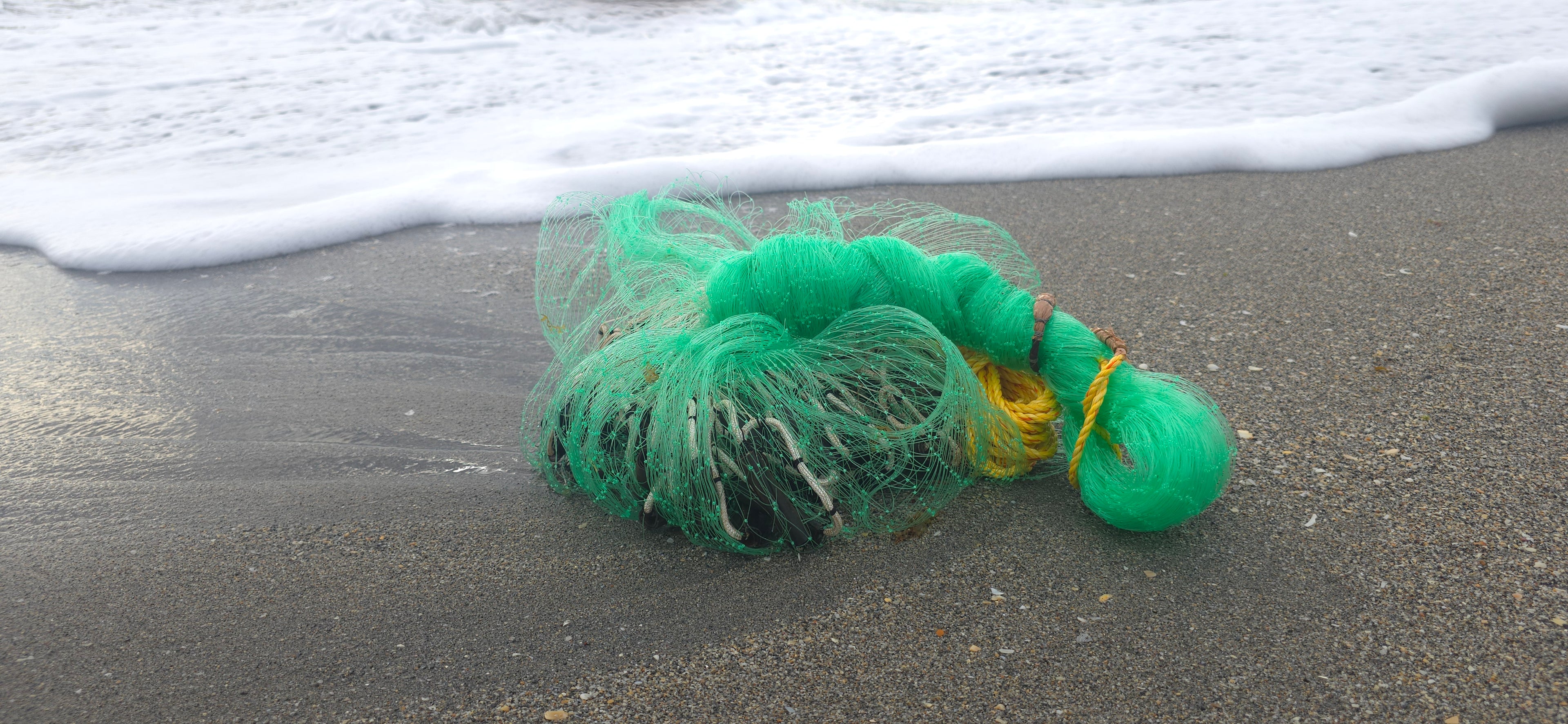 Red de pesca de bolsillo inferior verde 7,75