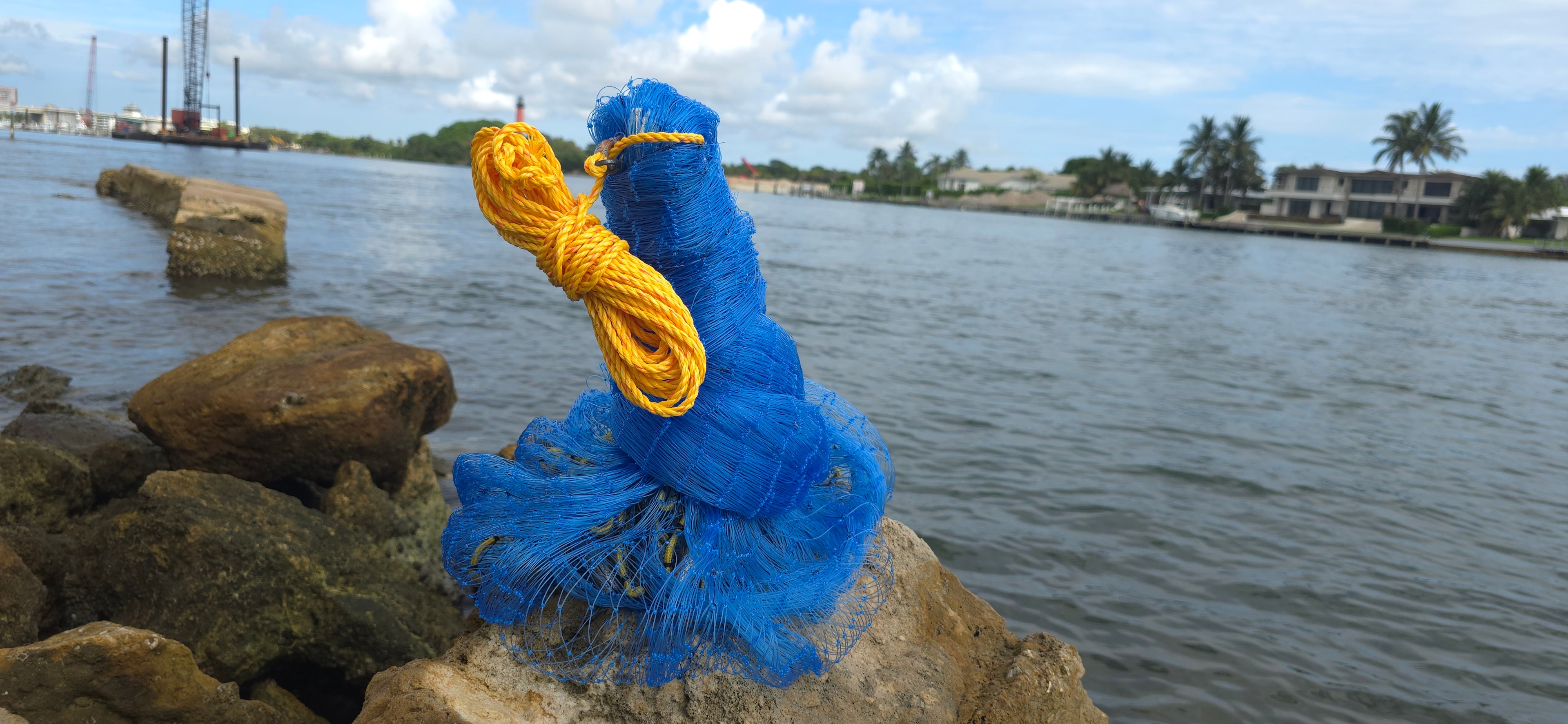 Red de pesca de bolsillo inferior de 7,75 pies