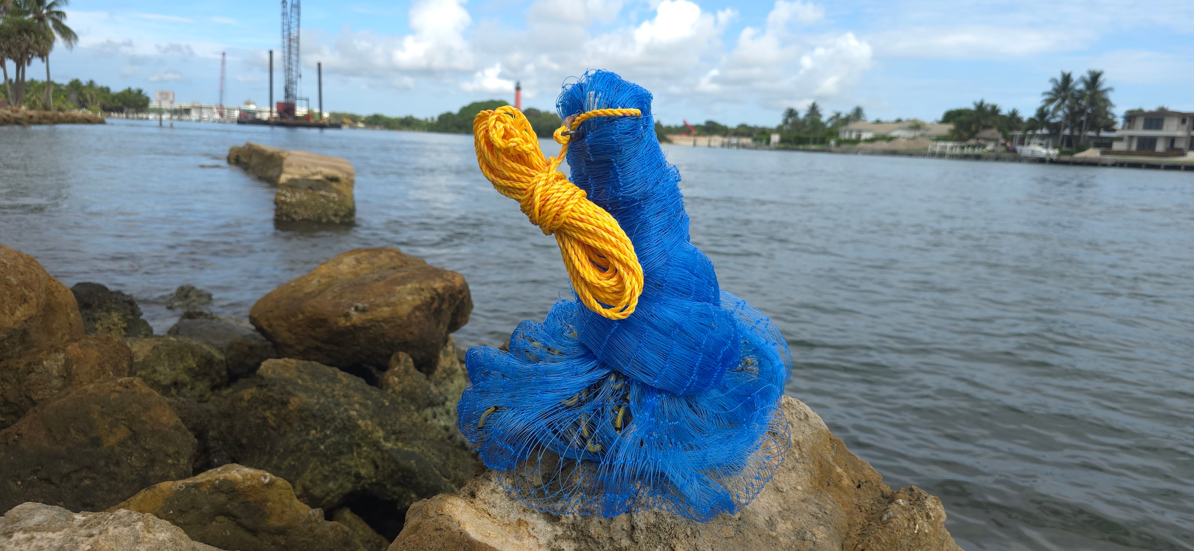 Red de pesca de bolsillo inferior de 7,75 pies