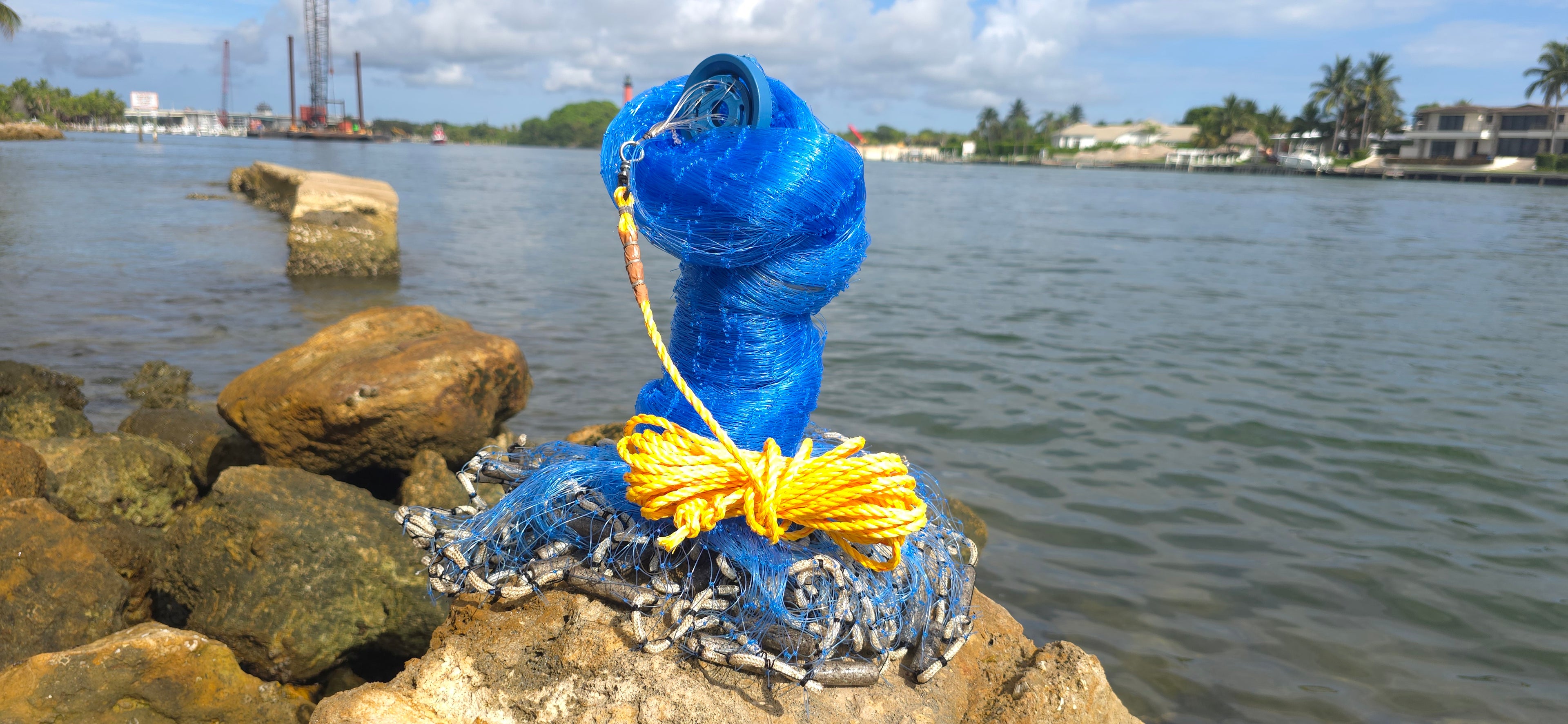 American Style Draw String Cast Net 8- Feet