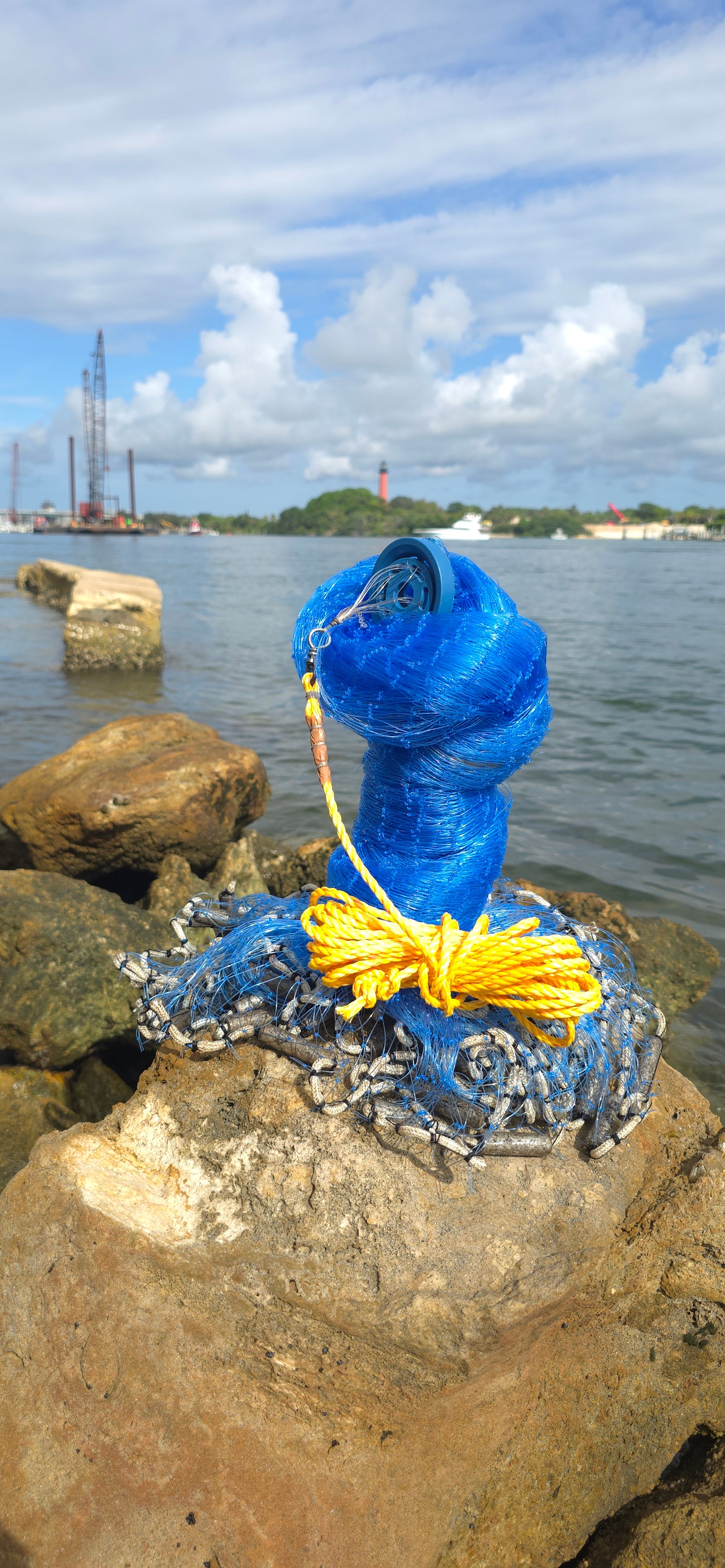 American Style Draw String Cast Net 8- Feet